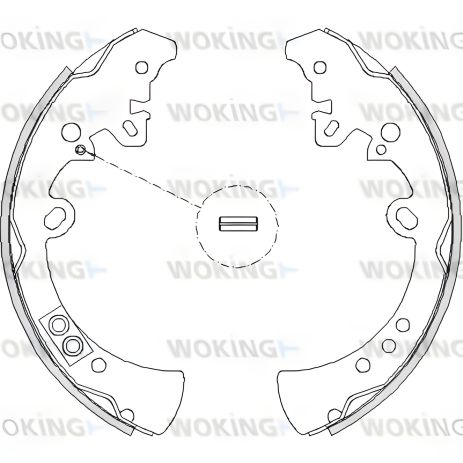 Гальмівний комплект колодок TOYOTA HILUX, WOKING (Z421800)