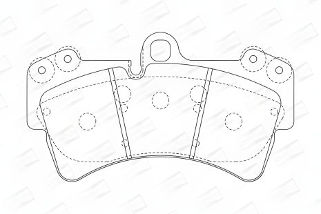 Комплект гальмівних колодок для AUDI Q7, VW TOUAREG, PORSCHE CAYENNE, CHAMPION (573282CH) Комплект гальмівних колодок для AUDI Q7, VW TOUAREG, PORSCHE CAYENNE, CHAMPION (573282CH)