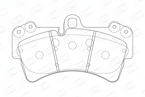 Комплект гальмівних колодок для AUDI Q7, VW TOUAREG, PORSCHE CAYENNE, CHAMPION (573282CH) Комплект гальмівних колодок для AUDI Q7, VW TOUAREG, PORSCHE CAYENNE, CHAMPION (573282CH)