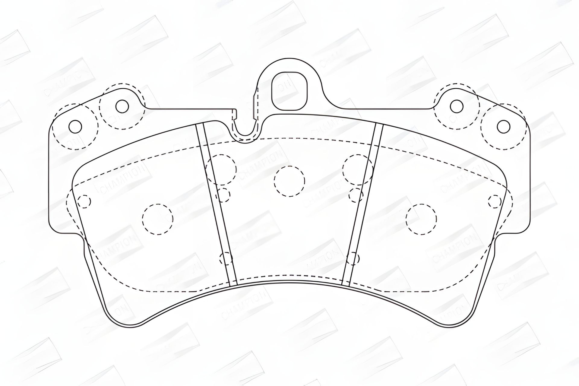 Комплект гальмівних колодок для AUDI Q7, VW TOUAREG, PORSCHE CAYENNE, CHAMPION (573282CH) Комплект гальмівних колодок для AUDI Q7, VW TOUAREG, PORSCHE CAYENNE, CHAMPION (573282CH)