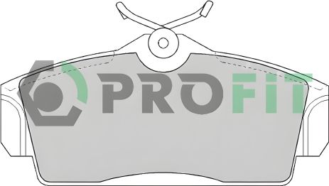 Комплект гальмівних колодок PROFIT для NISSAN ALMERA, NISSAN PRIMERA (50001096) Комплект гальмівних колодок PROFIT для NISSAN ALMERA, NISSAN PRIMERA (50001096)