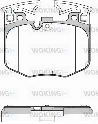 Комплект тормозных колодок BMW X3, BMW 6, BMW 5, WOKING (P1611300)