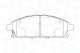Комплект тормозных колодок для INFINITI Q45, NISSAN CIMA, NISSAN BASSARA, CHAMPION (572466CH)