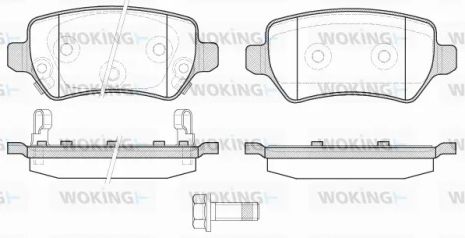 Комплект тормозных колодок KIA PRO, KIA CEE'D, WOKING (P857322)