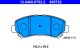Комплект тормозных колодок SUZUKI KIZASHI, NISSAN QASHQAI, NISSAN X-TRAIL, ATE (13046057522)
