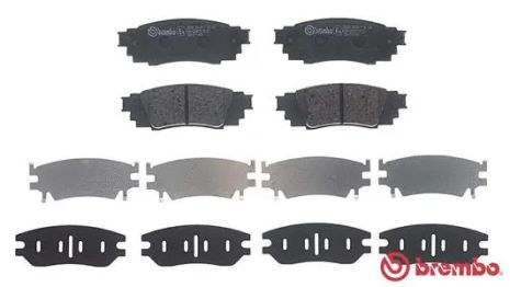 Комплект тормозных колодок TOYOTA COROLLA, LEXUS RX, LEXUS ES, BREMBO (P83160)