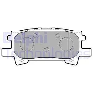 Комплект гальмівних колодок ZOTYE T600, TOYOTA HARRIER, LEXUS RX, DELPHI (LP1820)