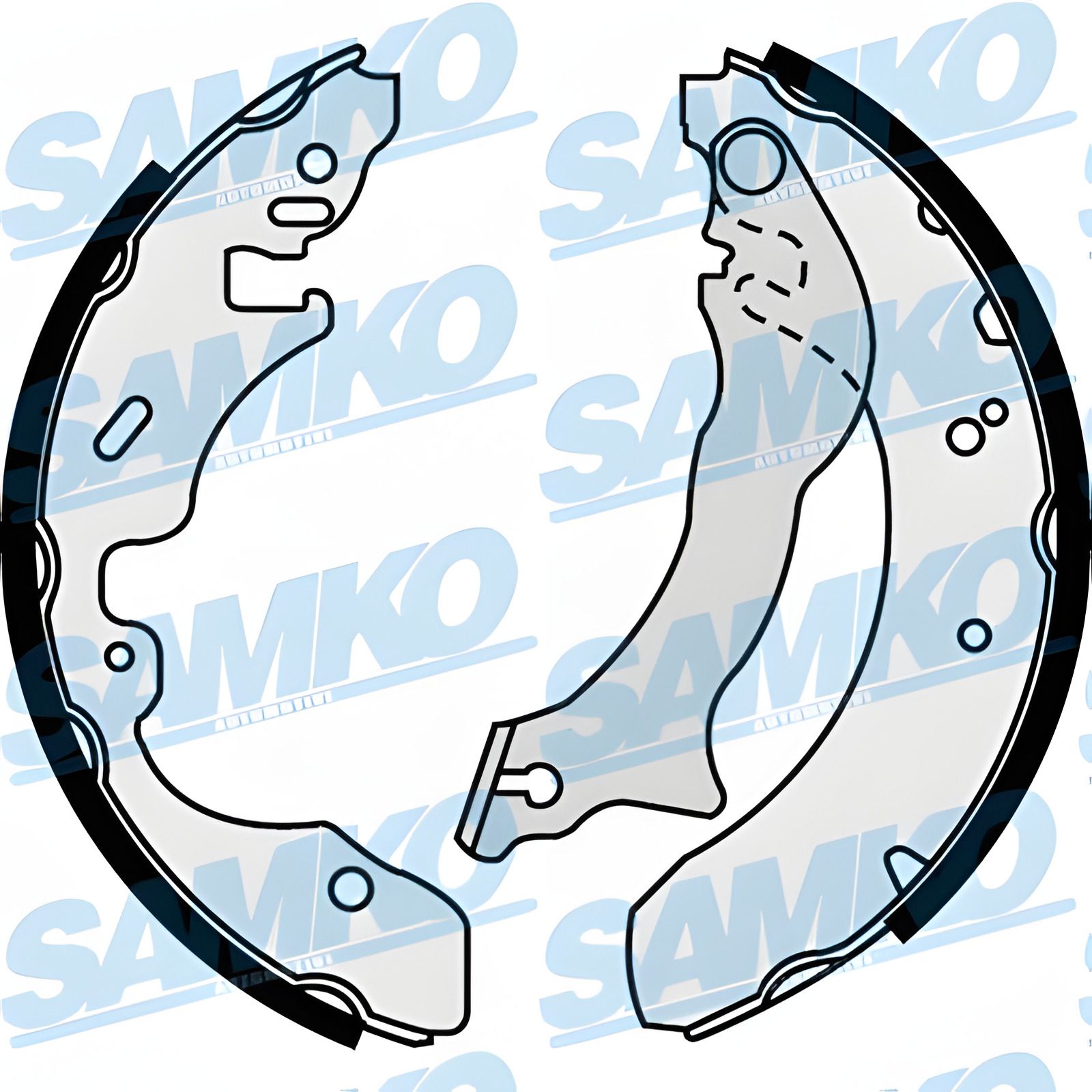 Комплект гальмівних колодок FORD MONDEO, SAMKO (87390) Комплект гальмівних колодок FORD MONDEO, SAMKO (87390)