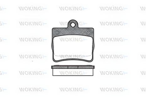 Гальмівні колодки для MB C-CLASS, комплект WOKING (P730300)