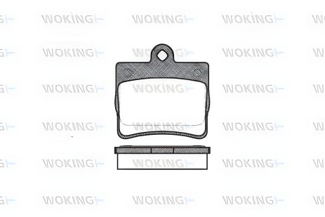 Гальмівні колодки для MB C-CLASS, комплект WOKING (P730300)