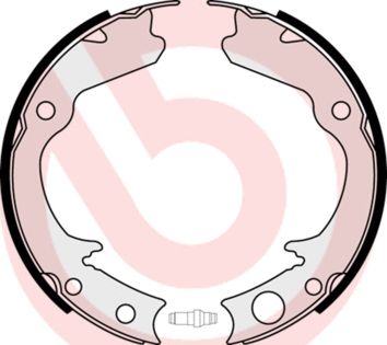 Комплект колодок стояночного тормоза SUBARU BRZ, SUBARU LEGACY, SUBARU OUTBACK, BREMBO (S78508)