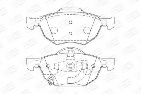 Комплект гальмівних колодок HONDA CIVIC, ACCORD, CHAMPION (572480CH)