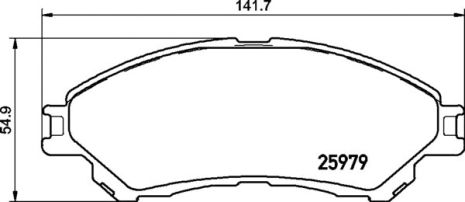 Комплект тормозных колодок для MG (SAIC), SUZUKI (CHANGAN), SUZUKI S-CROSS, BREMBO (P79032) Комплект тормозных колодок для MG (SAIC), SUZUKI (CHANGAN), SUZUKI S-CROSS, BREMBO (P79032)