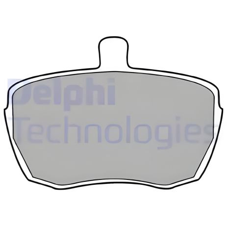 Комплект тормозных колодок для LAND ROVER, LDV 200 и ALFA ROMEO, DELPHI (LP41)