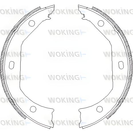 Пакет колодок стояночного тормоза ALPINA B10, BMW 4, WOKING (Z471600)