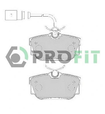 Комплект гальмівних колодок SEAT ALHAMBRA, FORD GALAXY, VW TRANSPORTER, PROFIT (50001482)