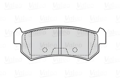 Тормозные колодки комплект CHEVROLET LACETTI, DAEWOO NUBIRA, VALEO (301874)