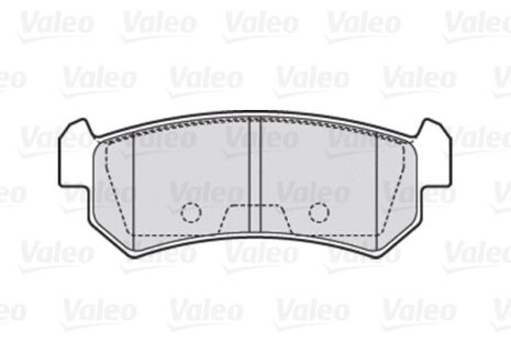 Комплект тормозных колодок CHEVROLET LACETTI, DAEWOO NUBIRA, DAEWOO LACETTI, VALEO (301874)