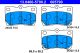Комплект тормозных колодок TOYOTA MARK, LEXUS GS, LEXUS IS, ATE (13046057902)