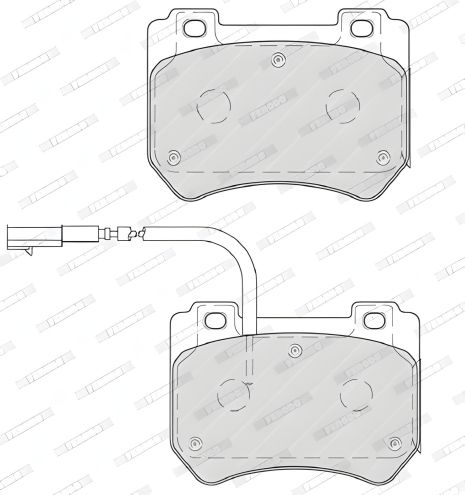Гальмовий комплект колодок ALFA ROMEO, FERODO (FDB4206) Гальмовий комплект колодок ALFA ROMEO, FERODO (FDB4206)