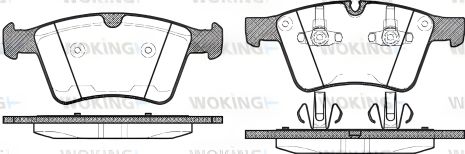 Гальмівні колодки комплект MB GL-CLASS, MB R-CLASS, MB M-CLASS, WOKING (P1270300)