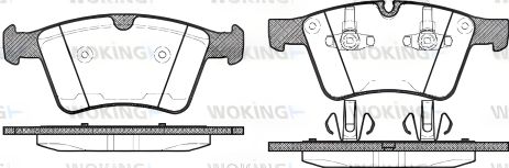 Гальмівні колодки комплект MB GL-CLASS, MB R-CLASS, MB M-CLASS, WOKING (P1270300)