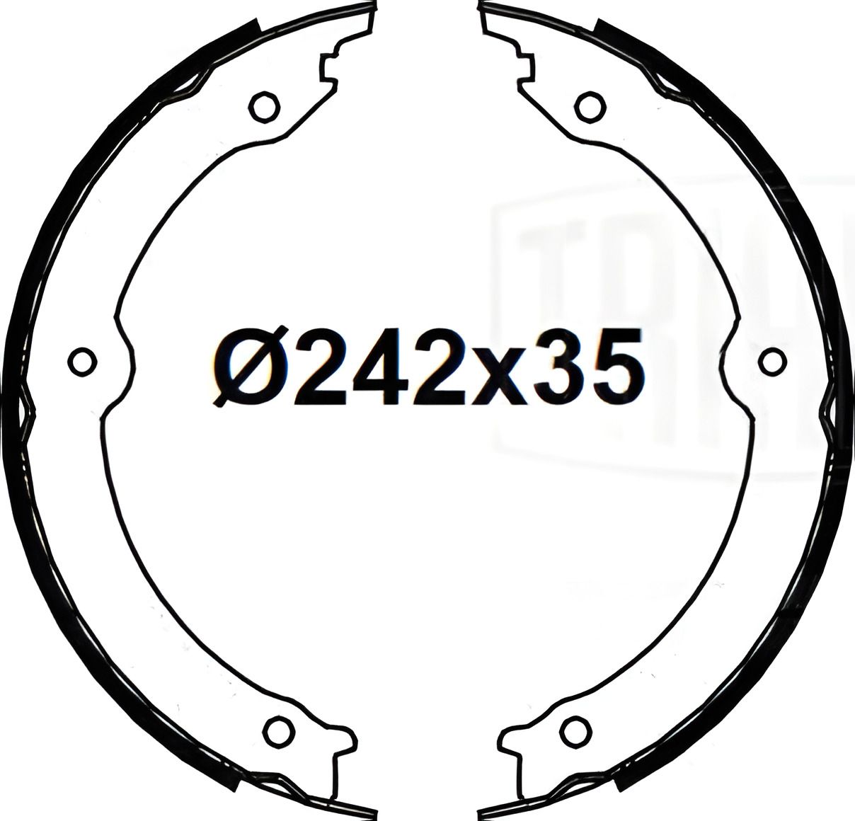 Колодки стояночного тормоза TOYOTA LAND CRUISER, TRIALLI (GF4671) Колодки стояночного тормоза TOYOTA LAND CRUISER, TRIALLI (GF4671)