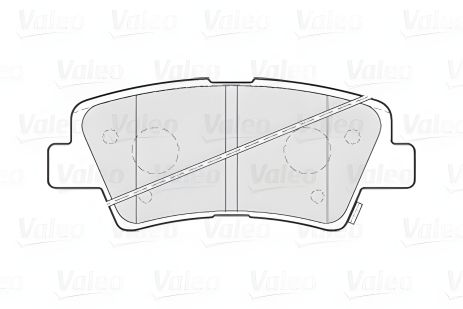 Тормозные колодки комплект для KIA RIO, HYUNDAI i10, HYUNDAI ELANTRA от VALEO (301301)