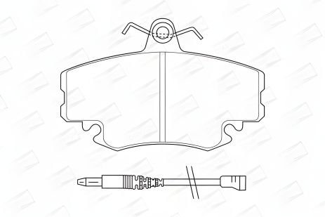 Колодок гальмівних комплект LADA LARGUS, ALPINE V6, DACIA LOGAN, CHAMPION (571526CH)