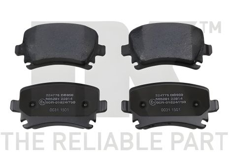 Комплект тормозных колодок для SEAT LEON, VW PASSAT, SKODA OCTAVIA, NK (224775)