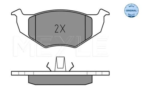 Комплект тормозных колодок SKODA FABIA, SEAT AROSA, VW FOX, MEYLE (0252186617)