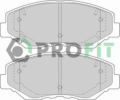 Комплект тормозных колодок HONDA ACCORD, HONDA CR-V, PROFIT (50001658)