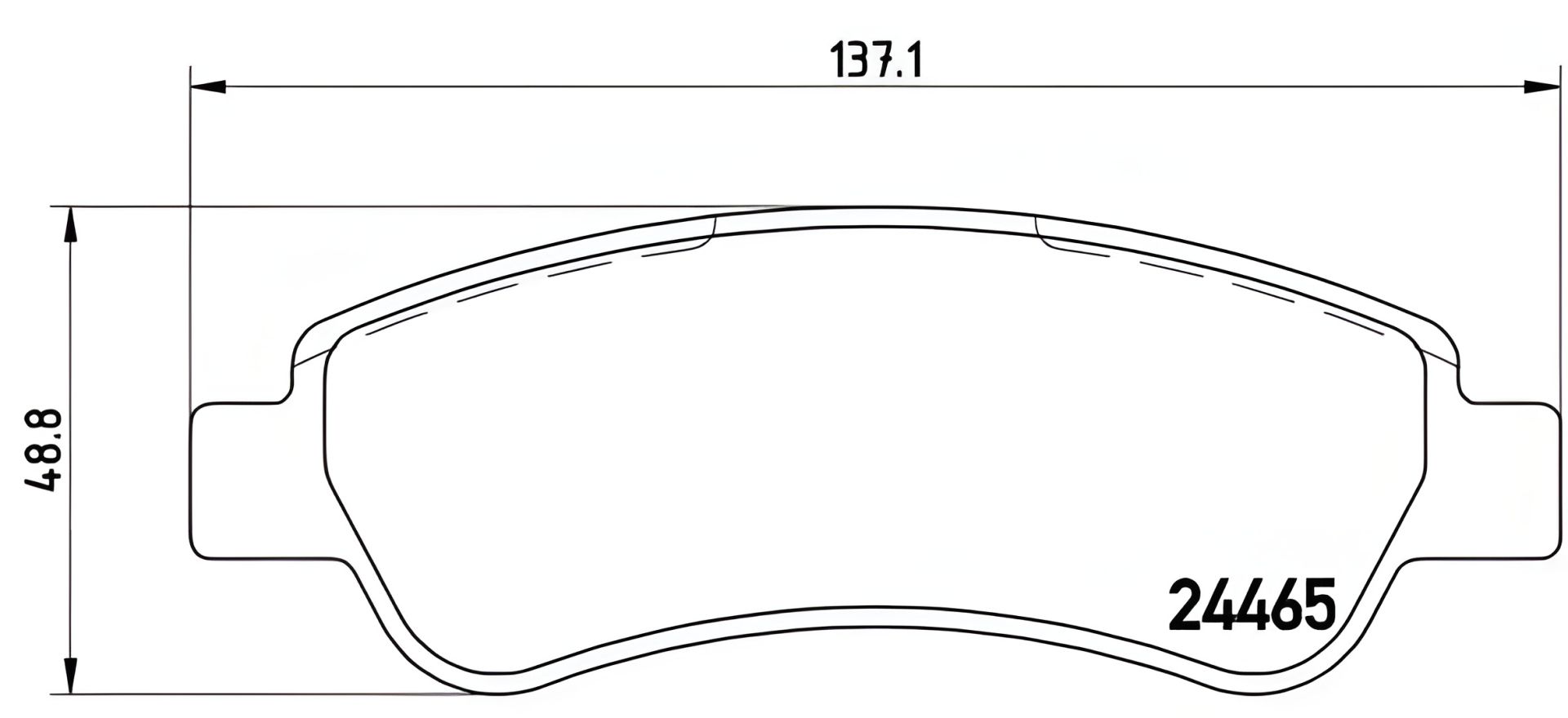 Комплект гальмівних колодок OPEL MOVANO, FIAT DUCATO, PEUGEOT BOXER, BREMBO (P61091) Комплект гальмівних колодок OPEL MOVANO, FIAT DUCATO, PEUGEOT BOXER, BREMBO (P61091)