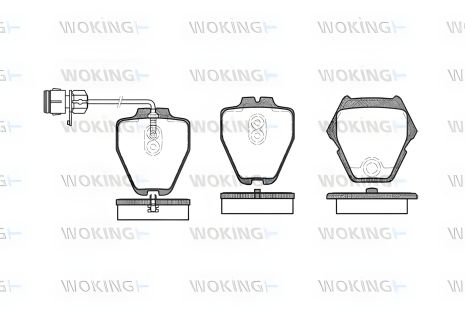 Тормозные колодки комплект для AUDI A8, AUDI 100, WOKING (P652312)