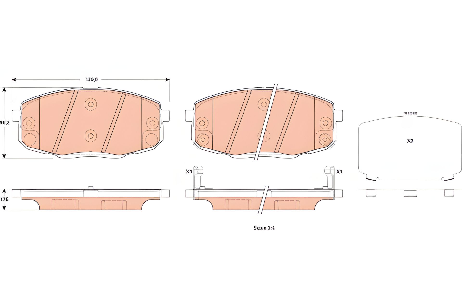 Гальмівні колодки для KIA CERATO від TRW (GDB3523) Гальмівні колодки для KIA CERATO від TRW (GDB3523)