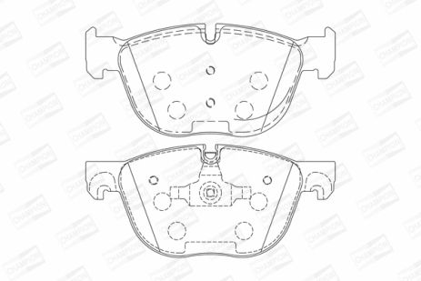 Комплект тормозных колодок BMW X5, BMW X6, CHAMPION (573300CH)