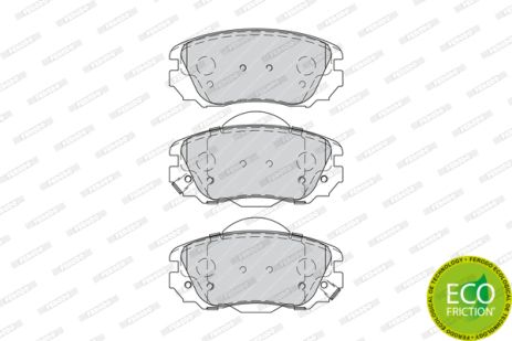 Комплект тормозных колодок CHEVROLET MALIBU, SAAB 9-5, OPEL INSIGNIA, FERODO (FDB4207)