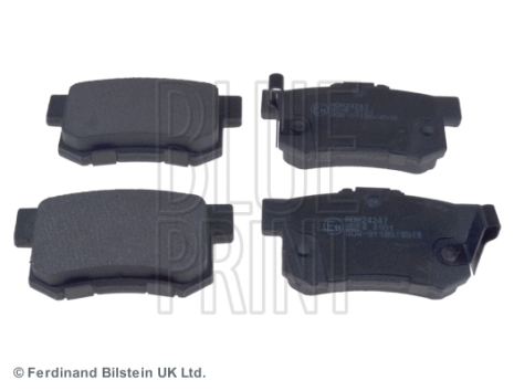 Комплект гальмівних колодок HONDA FR-V, HONDA ACCORD, HONDA CIVIC, BLUE PRINT (ADH24247)