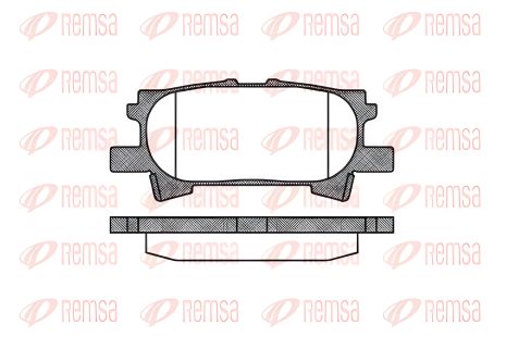 Набор тормозных колодок для TOYOTA HARRIER, LEXUS RX, TOYOTA HIGHLANDER, REMSA (104000) Набор тормозных колодок для TOYOTA HARRIER, LEXUS RX, TOYOTA HIGHLANDER, REMSA (104000)