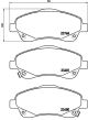 Комплект колодок гальмівних для TOYOTA COROLLA, AVENSIS, BREMBO (P83046)