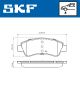 Комплект гальмівних колодок OPEL CROSSLAND, PEUGEOT 208, CITROËN AMI, SKF (VKBP80040)