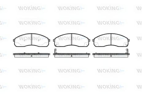 Тормозные колодки для KIA PREGIO, WOKING (P921312)