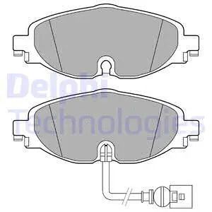 Комплект гальмівних колодок SKODA OCTAVIA, SEAT LEON, VW GOLF, DELPHI (LP2698)