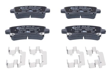 Комплект тормозных колодок CHEVROLET MALIBU, SAAB 9-5, OPEL INSIGNIA, ATE (13046027552)