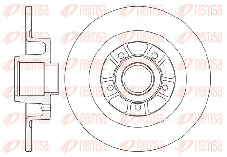 Гальмівний диск для RENAULT GRAND SCÉNIC, RENAULT SCÉNIC, RENAULT LAGUNA, REMSA (661300) Гальмівний диск для RENAULT GRAND SCÉNIC, RENAULT SCÉNIC, RENAULT LAGUNA, REMSA (661300)
