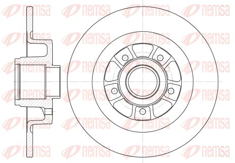Гальмівний диск для RENAULT GRAND SCÉNIC, RENAULT SCÉNIC, RENAULT LAGUNA, REMSA (661300) Гальмівний диск для RENAULT GRAND SCÉNIC, RENAULT SCÉNIC, RENAULT LAGUNA, REMSA (661300)