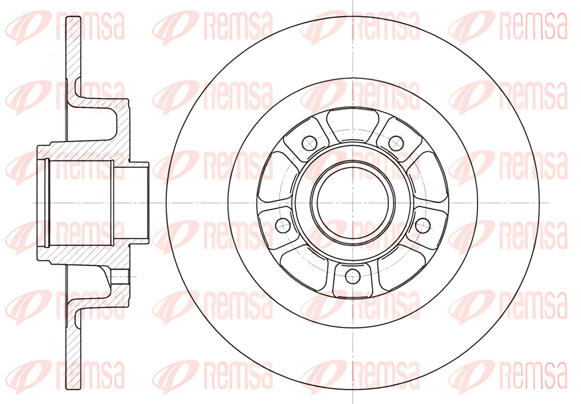 Гальмівний диск для RENAULT GRAND SCÉNIC, RENAULT SCÉNIC, RENAULT LAGUNA, REMSA (661300) Гальмівний диск для RENAULT GRAND SCÉNIC, RENAULT SCÉNIC, RENAULT LAGUNA, REMSA (661300)