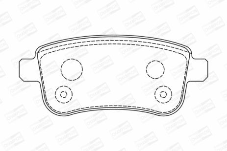 Комплект гальмівних колодок RENAULT SCÉNIC, RENAULT MEGANE, RENAULT CLIO, CHAMPION (573286CH)