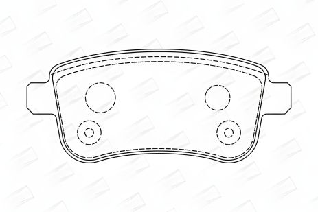 Комплект гальмівних колодок для RENAULT SCÉNIC, MEGANE, CLIO від CHAMPION (573286CH)