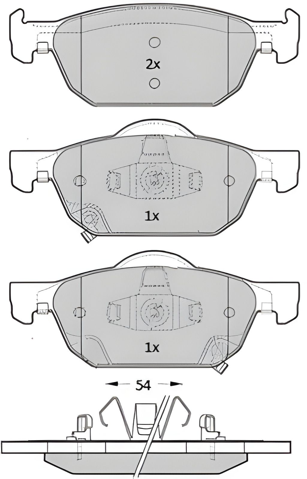 Гальмівних колодок комплект HONDA CIVIC, HONDA ACCORD, FREMAX (FBP1821) Гальмівних колодок комплект HONDA CIVIC, HONDA ACCORD, FREMAX (FBP1821)